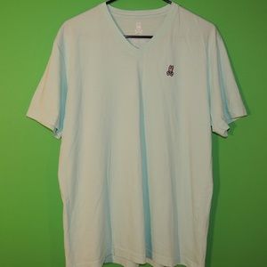 Psycho Bunny Mens Size 6 Blue V Neck T Shirt